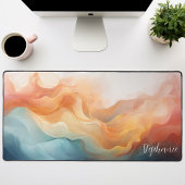 Vagues Liquides Abstraites Multicolores Personnali