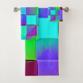 Vagues lumineuses géométriques vives (En situation)