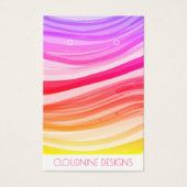 Vagues lumineuses portant collier bijoux carte d'a (Devant)