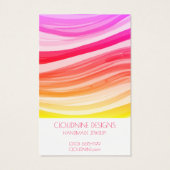 Vagues lumineuses portant collier bijoux carte d'a (Dos)