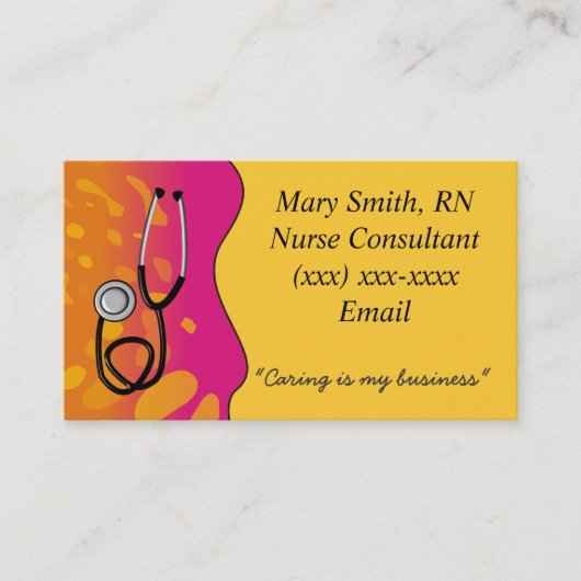 Vagues Médicales de cartes de visite (Devant)