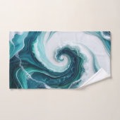 vagues océaniques abstraites (Serviette à main)