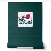 Vagues océaniques japonaises Ukiyo-e papier peint