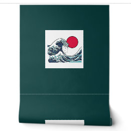 Vagues océaniques japonaises Ukiyo-e papier peint