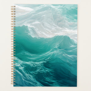 Vagues océaniques turquoise abstraites de rêve