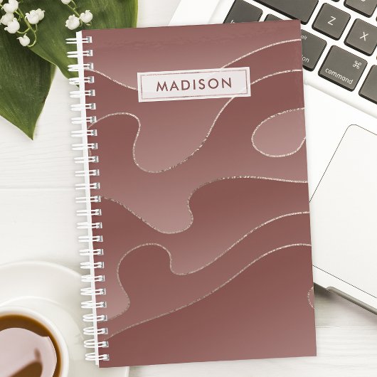 Vagues Ombre Or Rose personnalisées