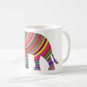 Vagues prismatiques Elephant Café Mug (Devant droit)