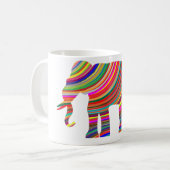 Vagues prismatiques Elephant Café Mug (Devant gauche)