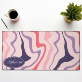 Vagues Rétro Groovy Rose, Violettes et Prune