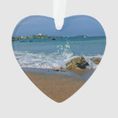 Vagues Rompant Sur Le Bord De Mer Tableau Numériqu (dos)