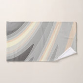 vagues rose gris jaune (Serviette à main)