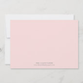 VAGUES ROSES | FAIRE-PART DE NAISSANCE (Dos)