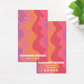 Vagues roses portant collier bijoux carte d'affich (Bureau)