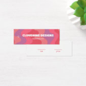 Vagues roses Taille des vêtements Prix Carte Hangt (Bureau)