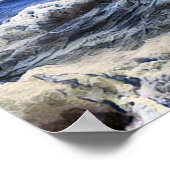 Vagues sauvages à l'océan - Affiche (Coin)