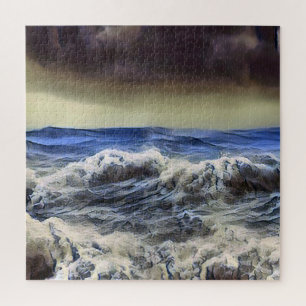 vagues sauvages à l'océan - Puzzle