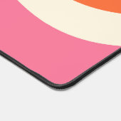 Vagues simples 2 en rose, orange et crème (Coin)