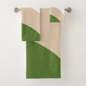 Vagues simples - Blanc, Sable et Palm Vert (En situation)