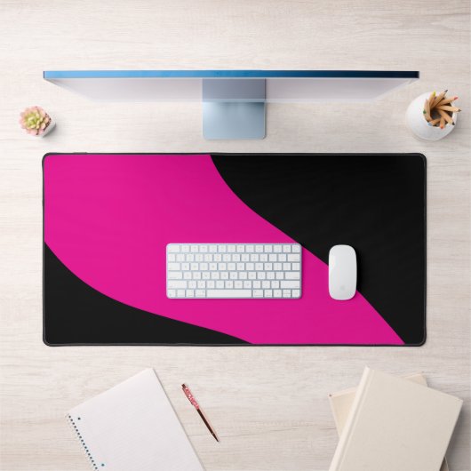 Vagues simples en Magenta et noir (Bureau 1)
