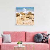 Vagues sur toile de rivage de côte rocheuse Océan (Insitu(Salon))