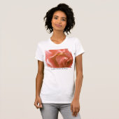 Vagues surf rose - T-shirt Pétales Roses (Devant entier)