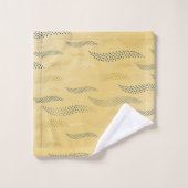 Vagues Tigre (motif stylisé) 1 (Gant de toilette)