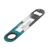 Vagues turquoises Artsy modernes de plage d'océan (Devant angulaire)