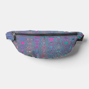 Vagues Zigzag Rétro Bleu et Magenta Abstraites Coo