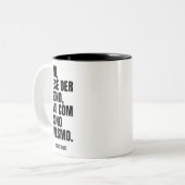 Vai com sono mesmo tweekleurige koffiemok (Voorkant links)