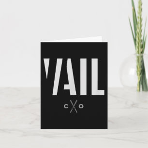 Vail Colorado Graphic Ski Kaart