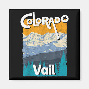Vail Colorado Mountain State Rocky Mountains T-shi Magneet
