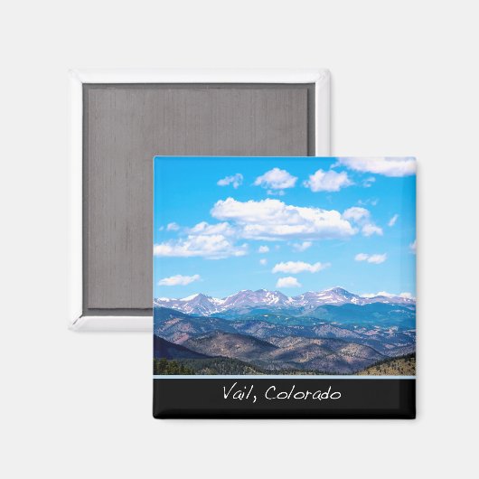 Vail Colorado Mountains Magnet (Recto/Verso)