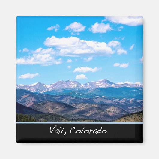Vail Colorado Mountains Magnet Magneet (Voorkant)