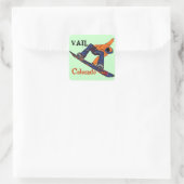 Vail Colorado orange snowboarder stickers (Sac)