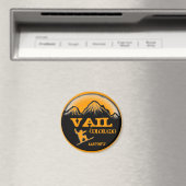 Vail Colorado oranje snowboard kunstmagneet Magneet (Insitu (Vaatwasser))
