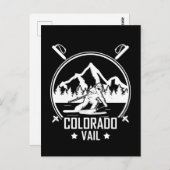 Vail Colorado Ski Briefkaart (Voorkant / Achterkant)