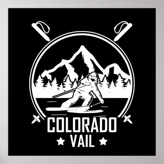 Vail Colorado Ski Poster (Voorkant)