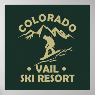 Vail Colorado skigebied Poster