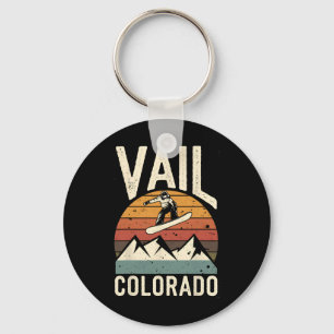 Vail Colorado Snowboard Snowboarden Mount Sleutelhanger