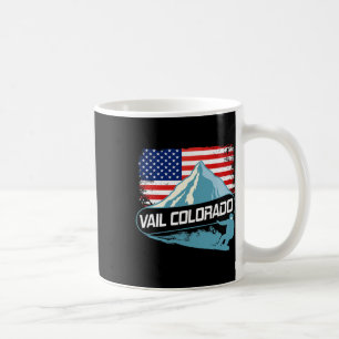 Vail Colorado Snowboarden Amerikaanse Vlag I Noord Koffiemok