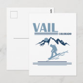 Vail Colorado snowboarden Briefkaart (Voorkant / Achterkant)