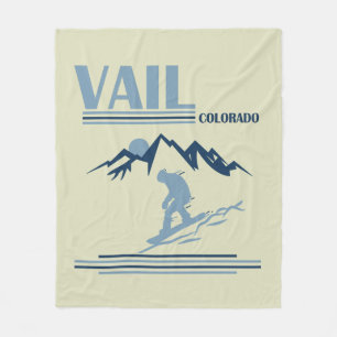 Vail Colorado snowboarden Fleece Deken
