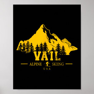 Vail Colorado Verenigde Staten Skigebied Alpine Sk Poster