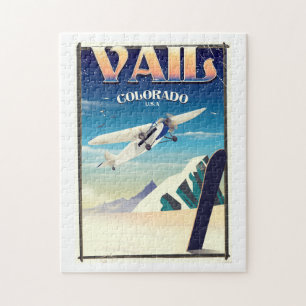 Vail Colorado vintage-poster Legpuzzel
