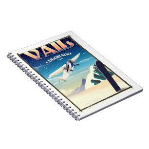 Vail Colorado vintage-poster Notitieboek