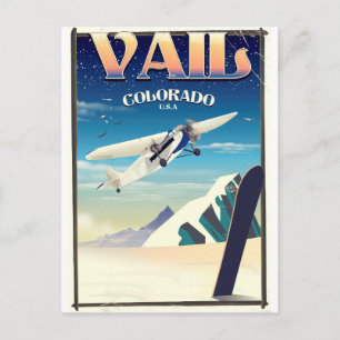 Vail Colorado vintage reisposter Briefkaart