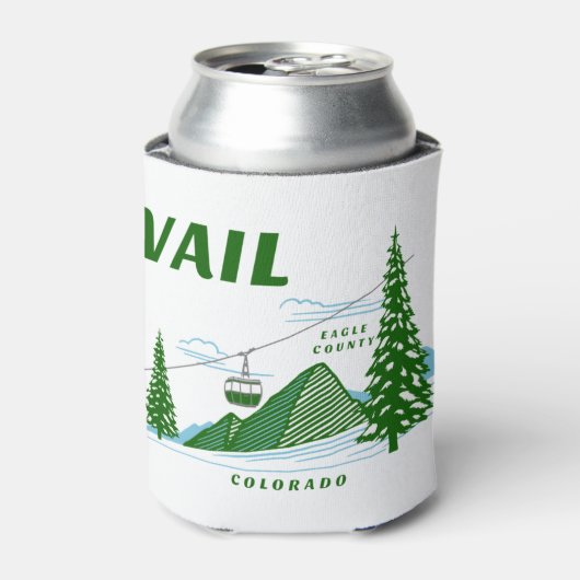Vail Eagle County Colorado Blikjeskoeler (Blikje Voorkant)