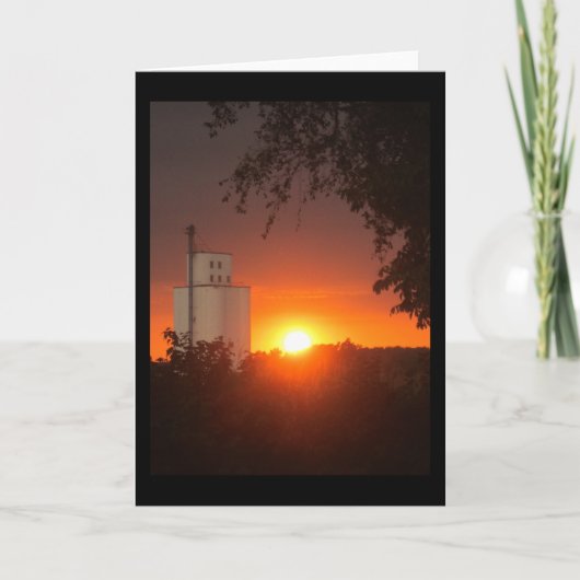 Vail, het Wenskaart van de Zonsondergang van de Kaart (Voorkant)