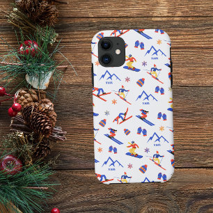 Vail Rockies Colorado Ski Snowboard patroon iPhone 11 Hoesje