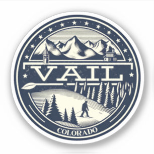 Vail Ski Resort: Colorado Skien & Snowboarden Sticker